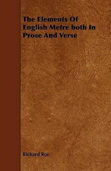 Paperback The Elements of English Metre Both in Prose and Verse Book