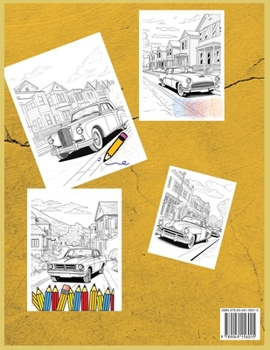 Paperback Classic Cars Coloring Book: Explore the Classic Era of Cars Through Coloring with 50 Coloring Pages [Large Print] Book