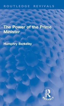 Hardcover The Power of the Prime Minister Book