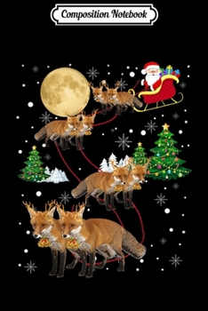Composition Notebook: Fox Tree Christmas Sweater Xmas Pet Animal Lover Gifts  Journal/Notebook Blank Lined Ruled 6x9 100 Pages