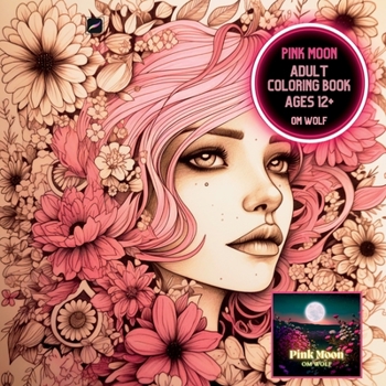Paperback Pink Moon Adult Coloring Book