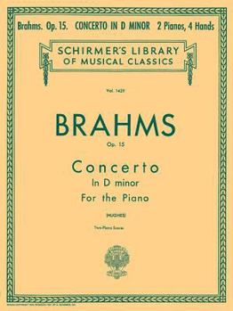 Paperback Concerto No. 1 in D Minor, Op. 15 (2-Piano Score): Schirmer Library of Classics Volume 1429 Piano Duet Book