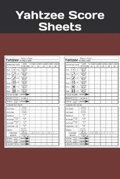 Yahtzee Score Sheets: Yahtzee Score Record - Yahtzee Score Pads - Yahtzee Game Record Score Keeper Book - Record dice thrown - Yahtzee Score Card - Yahtzee score Notebook