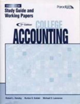 Paperback College Accounting Chapters 13-28 Study Guide and Working Papers, Fifth Edition Book