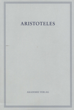 Hardcover Parva Naturalia II: de Memoria Et Reminiscentia [German] Book