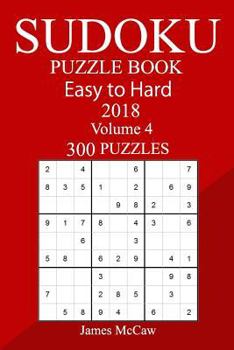 Paperback 300 Easy to Hard Sudoku Puzzle Book 2018 Book