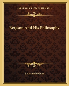 Paperback Bergson And His Philosophy Book