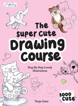 Paperback Super Cute Drawing Course Book