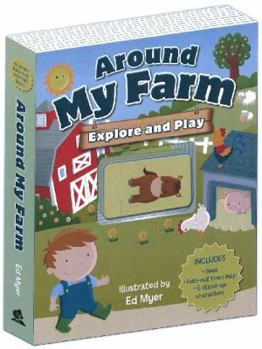 Board book Around My Farm: Explore & Play Book