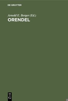 Hardcover Orendel [German] Book