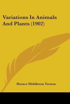 Paperback Variations In Animals And Plants (1902) Book