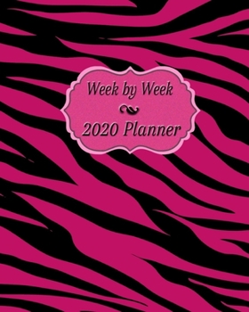 Paperback 2020 Weekly and Monthly Planner: Weekly & Monthly At A Glance Planner - 12 Month Organizer & Diary - Pink Zebra Design Book