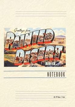 Paperback Vintage Lined Notebook Greetings from Painted Desert Book