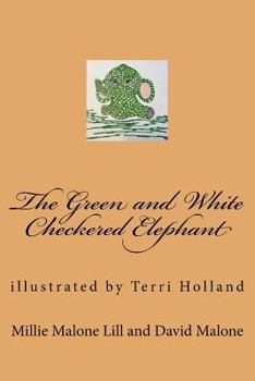Paperback The Green and White Checkered Elephant Book