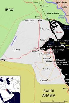 Paperback Modern Day Color Map of Kuwait Journal: Take Notes, Write Down Memories in this 150 Page Lined Journal Book