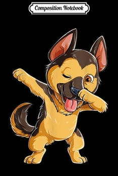 Composition Notebook: Dabbing German Shepherd Dog Lover Boys Kids Dab Gift Journal/Notebook Blank Lined Ruled 6x9 100 Pages