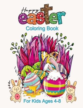 Paperback Easter Coloring Book Kids Ages 4-8: Easter Egg Coloring Book For Kids, Easter Egg Mandala Coloring Book