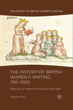 Paperback The History of British Women's Writing, 700-1500, Volume One Book