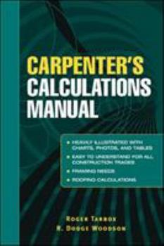 Paperback Carpenter's Calculations Manual Book