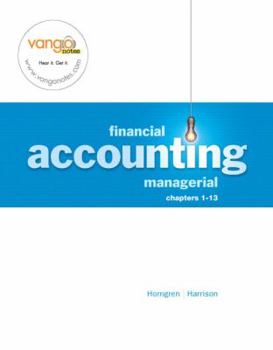 Paperback Financial & Managerial Accounting-Financial, Chapter 1-13 Book