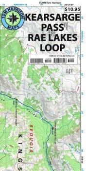 Map Kearsarge Pass: Rae Lakes Loop Book