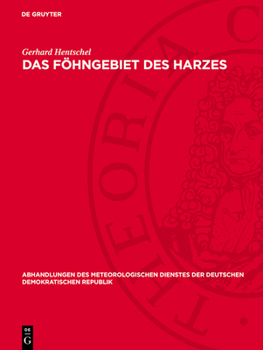 Hardcover Das Föhngebiet Des Harzes [German] Book