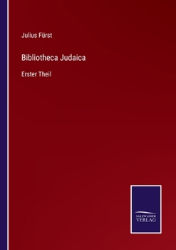 Paperback Bibliotheca Judaica: Erster Theil [German] Book