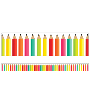 Misc. Supplies Black, White and Stylish Brights Pencils Straight Borders Book