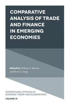 Hardcover Comparative Analysis of Trade and Finance in Emerging Economies Book