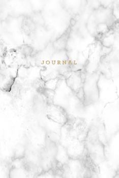 Paperback Journal: Marble + Gold Notebook: 120-Page Marble Journal Book