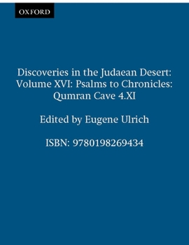 Hardcover Qumran Cave 4: XVI: Psalms to Chronicles Book