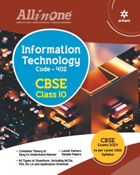 Paperback All In One Class 10th Information Technology for CBSE Exam 2024 Book