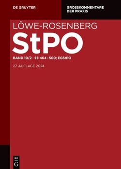 Hardcover §§ 464-500; Egstpo [German] Book