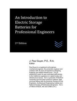 Paperback An Introduction to Electric Storage Batteries for Professional Engineers Book