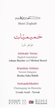 Paperback Intimate Verses: A Multilingual Translation in Arabic, English, French, and German Book