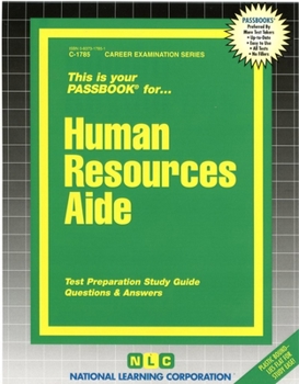 Spiral-bound Human Resources Aide: Passbooks Study Guide Book