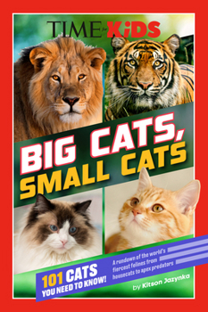 Paperback Time for Kids: Big Cats, Small Cats: 101 Cats You Need to Know! Book