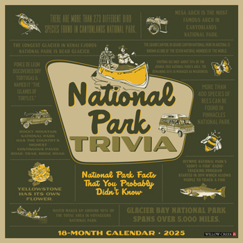 Calendar National Park Trivia 2025 12 X 12 Wall Calendar Book
