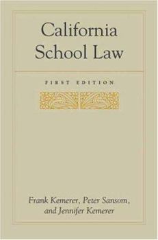 Paperback California School Law Book