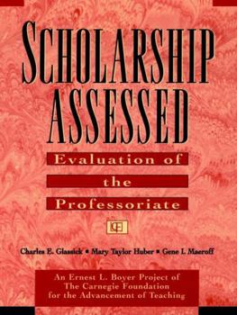 Paperback Scholarship Assessed: Evaluation of the Professoriate Book
