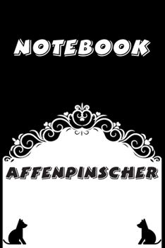 Paperback Affenpinscher Notebook: Black and White notebook, Decorative Journal for Affenpinscher Lover: Notebook /Journal Gift, Black and White,100 page Book