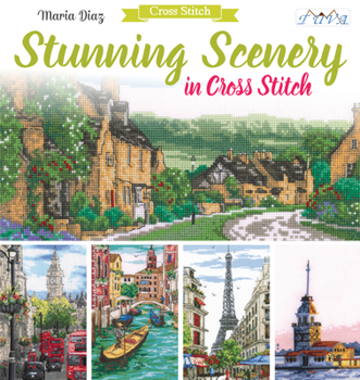 Paperback Stunning Scenery in Cross Stitch Book