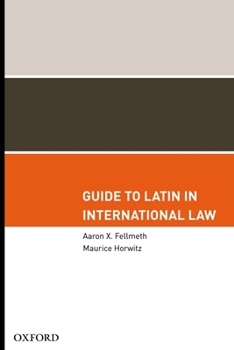 Hardcover Guide to Latin in International Law Book