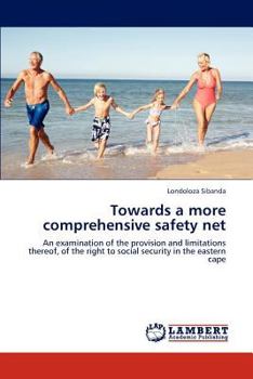 Paperback Towards a more comprehensive safety net Book