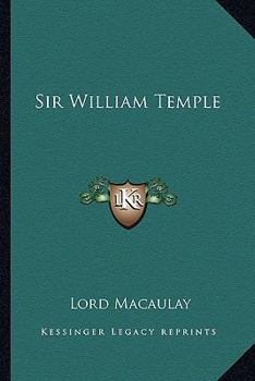 Paperback Sir William Temple Book