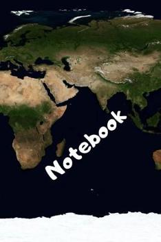 Paperback Notebook: Notebook / Travel Diary with Map or Landscape Cover - Wide Ruled Line Paper Book