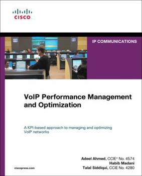 Hardcover Voip Performance Management and Optimization Book