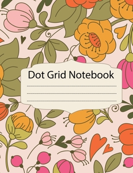 Paperback Dot Grid Notebook: 100 Dot Grid pages Notebook - (8.5 x 11 inches) Dotted Notebook Book