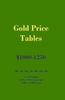 Paperback Gold Price Tables $1000-1250 Book