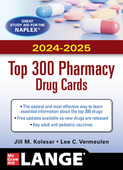 Paperback McGraw Hill's 2024/2025 Top 300 Pharmacy Drug Cards Book